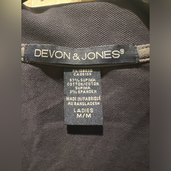 NWT Devon & Jones Supima Cotton New Classics Performance Half Zip Women’s Top ,M - Picture 9 of 11